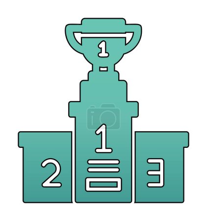 Illustration for Simple Champion icon, vector illustration - Royalty Free Image