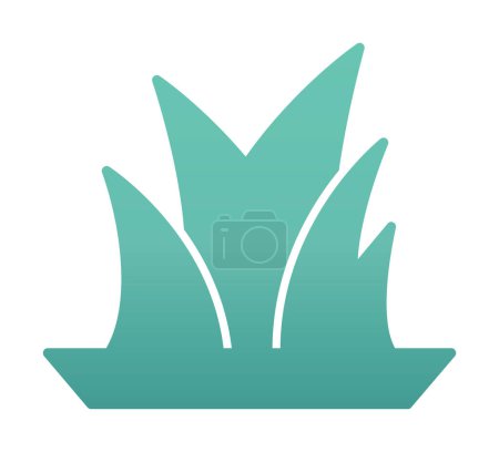 Illustration for Grass icon, vector illustration - Royalty Free Image