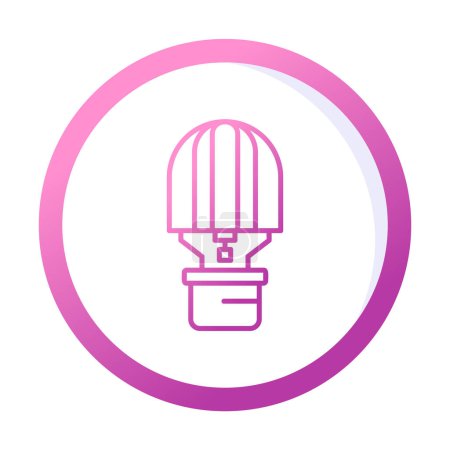 Téléchargez les illustrations : Illustration vectorielle d'icône de ballon à air chaud - en licence libre de droit