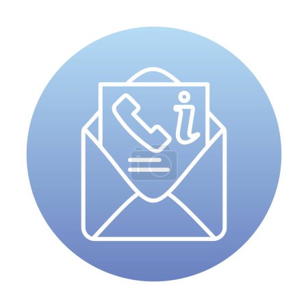 Illustration for Email, envelope web icon, vector illustration - Royalty Free Image