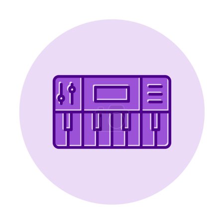 Illustration for Creative Synthesizer  icon vector  illustration - Royalty Free Image