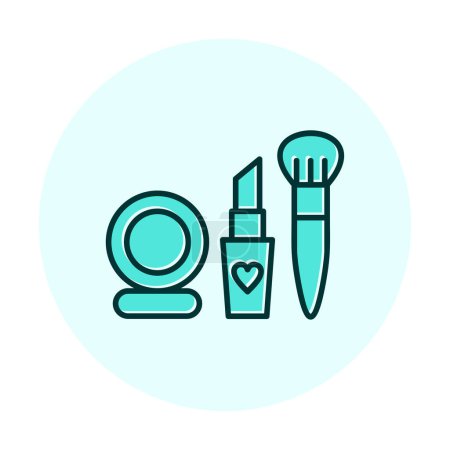 Téléchargez les photos : Outils de maquillage icône web, illustration vectorielle - en image libre de droit