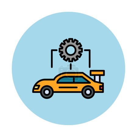 Illustration for Car service icon vector illustration design. Car Configuration - Royalty Free Image