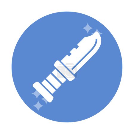 Ilustración de Cuchillo militar icono vector ilustración símbolo diseño - Imagen libre de derechos