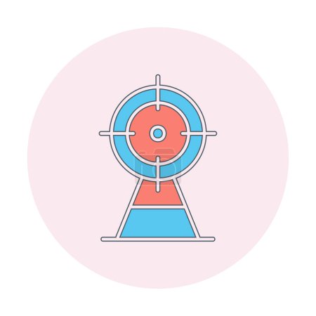 Illustration for Target icon, vector illustration simple design - Royalty Free Image