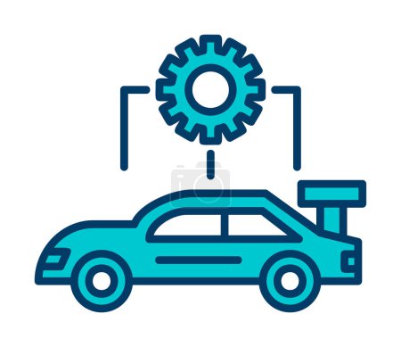 Photo for Car service icon vector illustration design. Car Configuration - Royalty Free Image