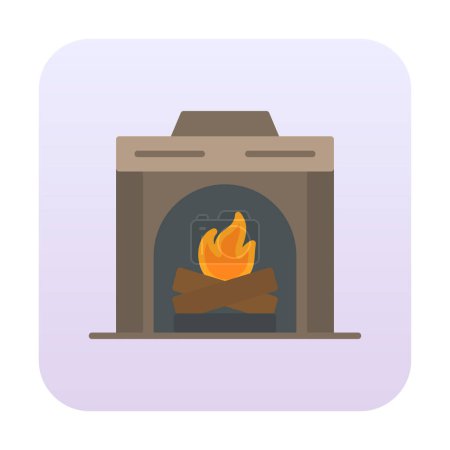 Téléchargez les illustrations : Illustration vectorielle icône cheminée - en licence libre de droit