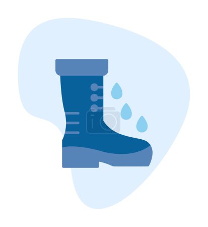 simple Rainboot icon, vector illustration