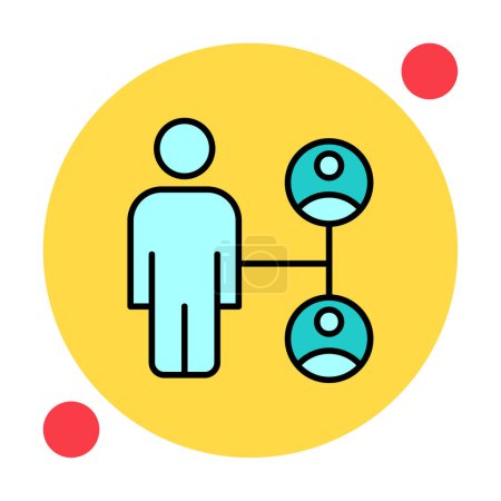 Téléchargez les illustrations : Icône de l'équipe d'affaires, illustration vectorielle du concept de gestion d'équipe - en licence libre de droit