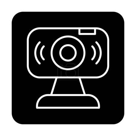 Téléchargez les illustrations : Webcam. icône web illustration simple - en licence libre de droit