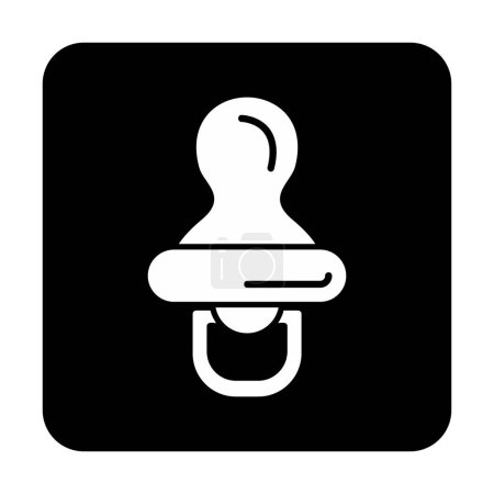 Baby pacifier line icon. linear  design.