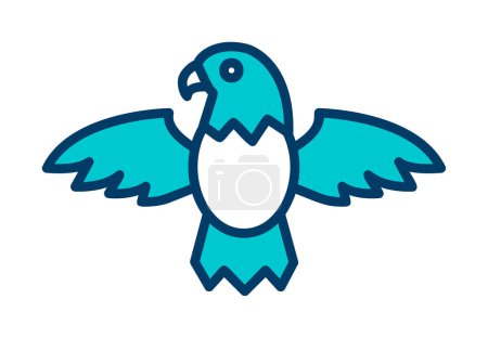 Illustration for Eagle bird icon, vector illustration - Royalty Free Image