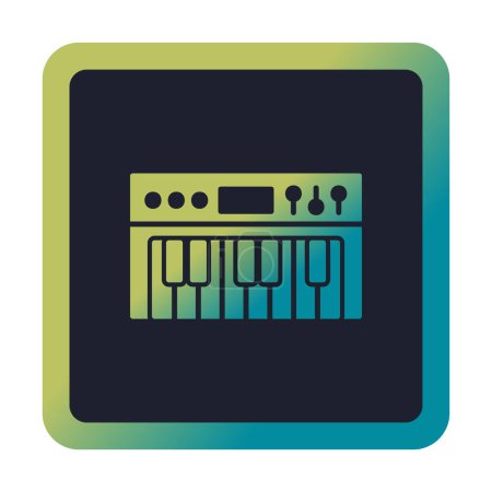 Illustration for Creative Synthesizer  icon vector  illustration - Royalty Free Image