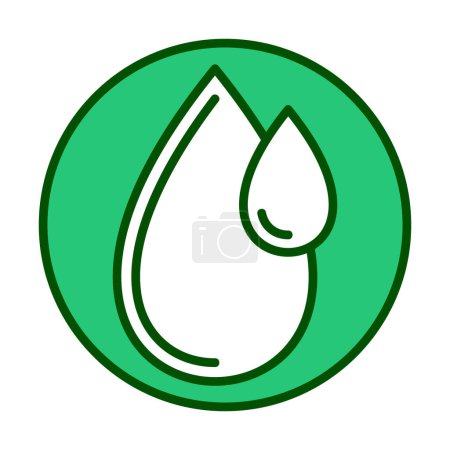 Illustration for Water drop web icon, vector illustration - Royalty Free Image
