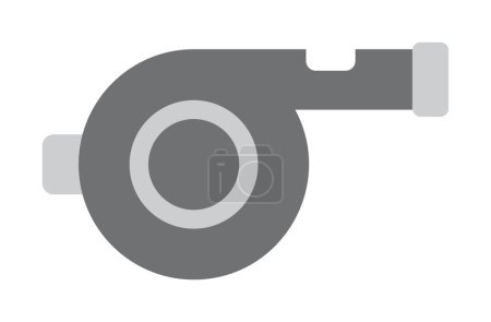 Illustration for Flat  Whistle icon   illustration design - Royalty Free Image
