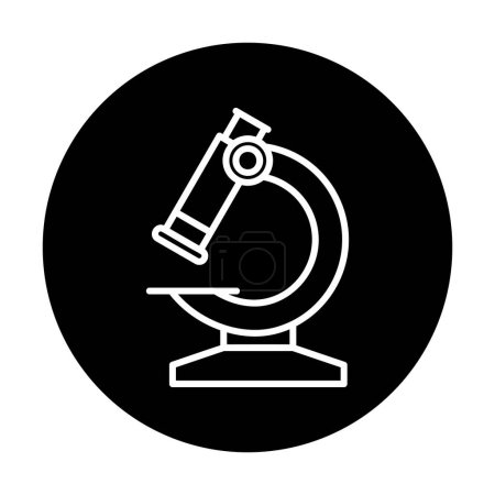 Téléchargez les illustrations : Microscope. icône vectoriel illustration design - en licence libre de droit