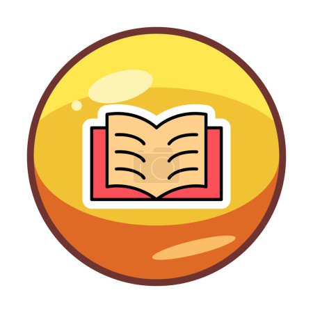 Illustration for Open book icon, vector illustration simple design - Royalty Free Image