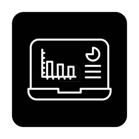 Illustration for Analytics icon design template vector isolated illustration - Royalty Free Image