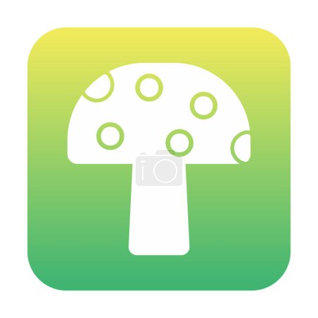 Illustration for Mushroom icon on  isolated background - Royalty Free Image