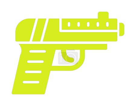 Téléchargez les illustrations : Illustration vectorielle d'un pistolet - en licence libre de droit