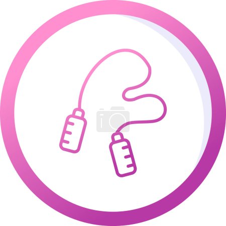 icône de corde saut web, illustration vectorielle
