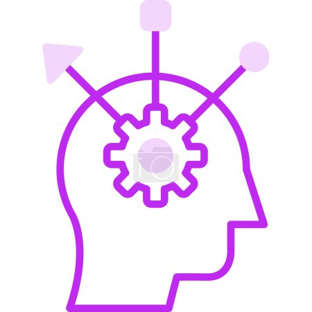 Critical Thinking web icon, vector illustration