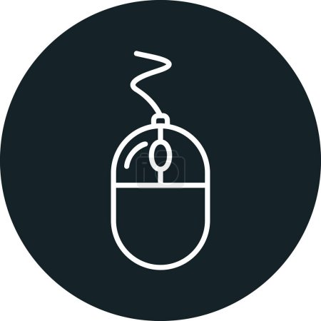mouse clicker icon. simple illustration