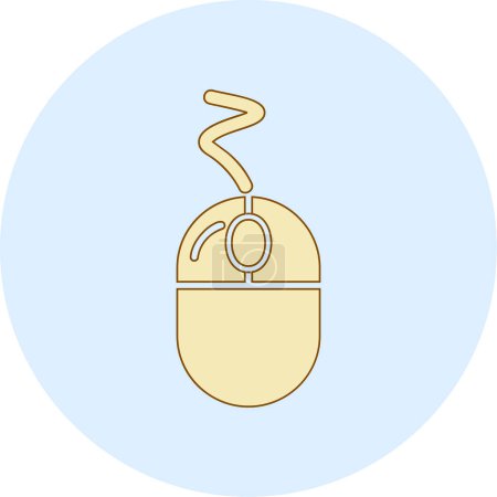 Ilustración de Icono del ratón clicker. ilustración simple - Imagen libre de derechos