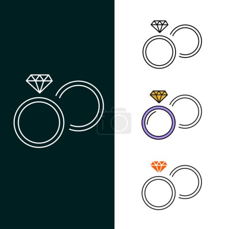 Illustration for " Ring Vector Icon Design " - Royalty Free Image