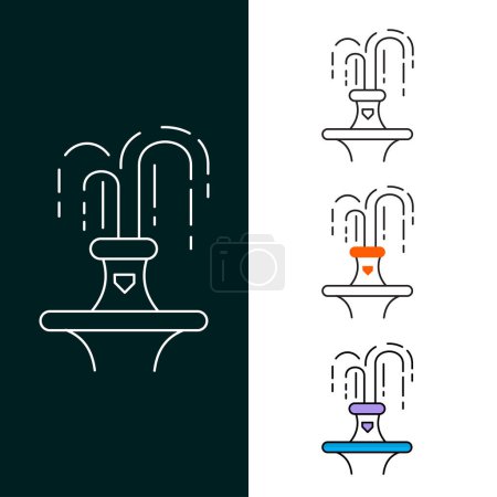 Photo for "Fountain Vector Illustration Icon Design" - Royalty Free Image