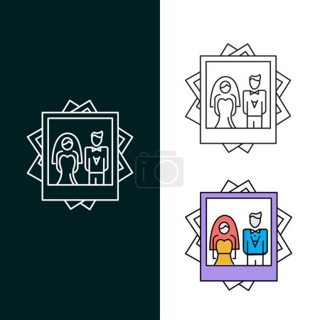Illustration for "Photos Vector Illustration Icon Design" - Royalty Free Image