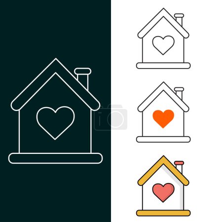 Illustration for "House Vector Illustration Icon Design" - Royalty Free Image