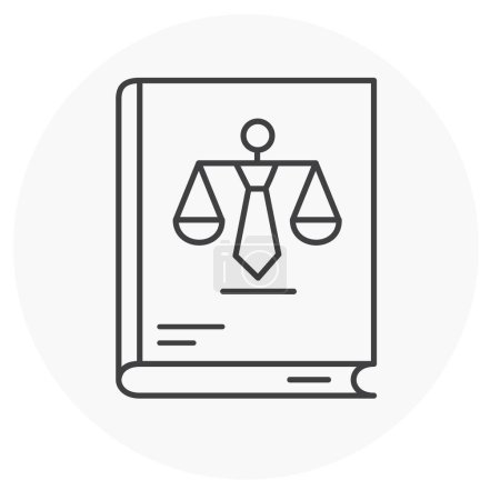 Illustration for Business Law Vector Illustration Icon Design - Royalty Free Image
