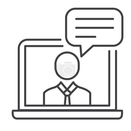 Video Call, Online Meeting, Video Communication, Vector Icon Design