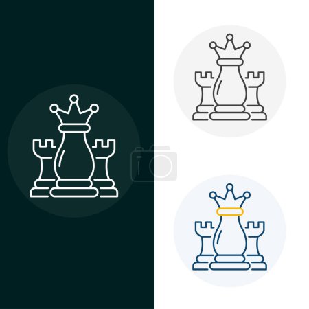 Illustration for Strategy Planning Vector Icon Design - Royalty Free Image