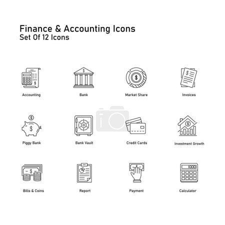 Finance And Accounting Vector Icon Design