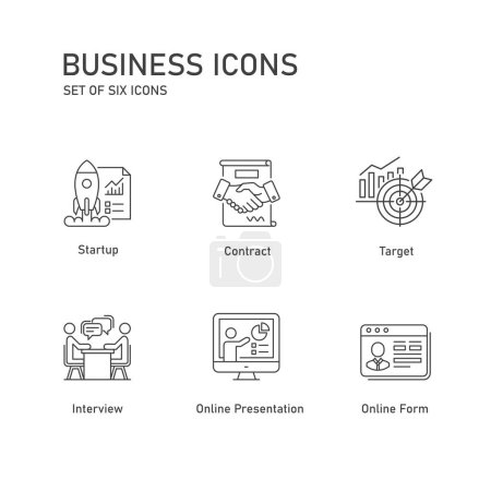 Startup Finance Vector Icon Set