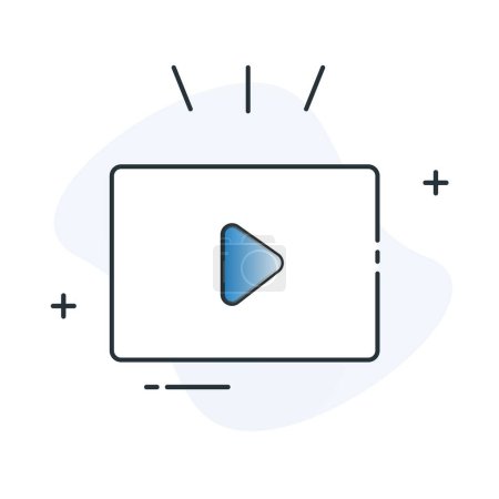 Video Prediction Predictive Video Analysis Vector Icon Design