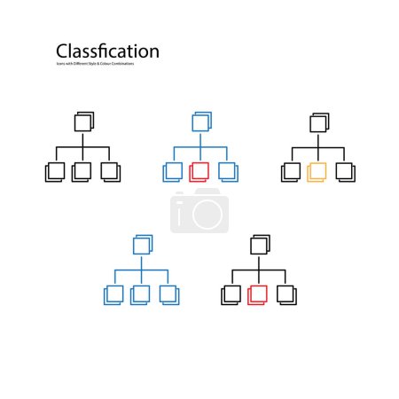 Klassifizierung Vektor Illustration Icon Design