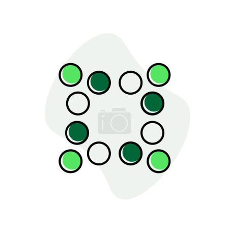 Clustering Analysis Vector Icon Design
