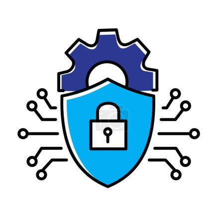 Intrusion Detection Cyber Threat Detection Vector Icon Design