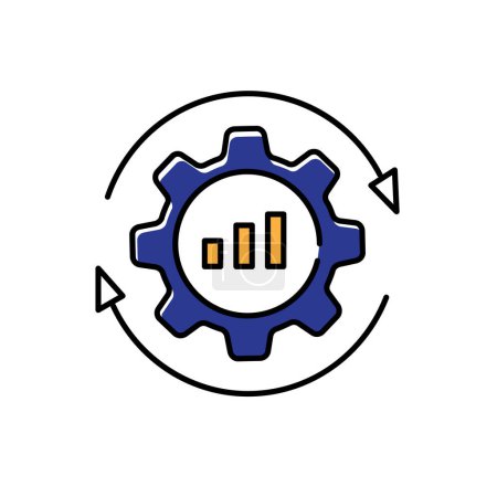 Operational Optimization and Fraud Detection Vector Icon Design