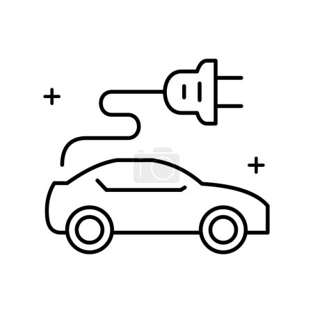 Ilustración de Icono del Transporte Eléctrico Explorando el futuro del transporte con vehículos eléctricos y soluciones de movilidad sostenible. - Imagen libre de derechos