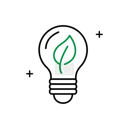 Green Thinking Icon Innovatives Konzept, das umweltfreundliche und nachhaltige Praktiken veranschaulicht