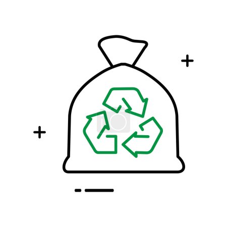Waste Recycling Icon Showcasing the process of reusing and transforming waste materials into valuable resources.