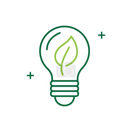 Green Thinking Icon Innovatives Konzept, das umweltfreundliche und nachhaltige Praktiken veranschaulicht