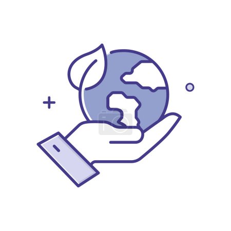 Planet Conservation Vector Icon Design