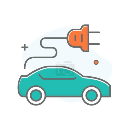 Elektrische Transport-Ikone Die Zukunft des Transportwesens mit Elektrofahrzeugen und nachhaltigen Mobilitätslösungen.