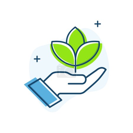 Focusing on Sustainability Vector Icon Design Prioritizing environmentally responsible practices and initiatives to minimize ecological footprint, promote social responsibility, and ensure long-term viability