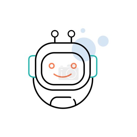 Robotics Technology Vector Illustrtaion Icon Design